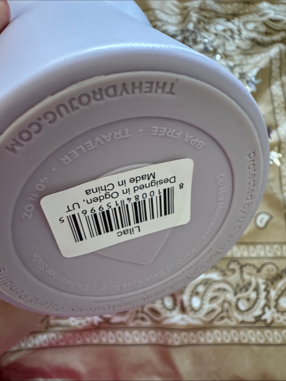 40 oz hydro jug tumbler in Lilac - Picture 4 of 4